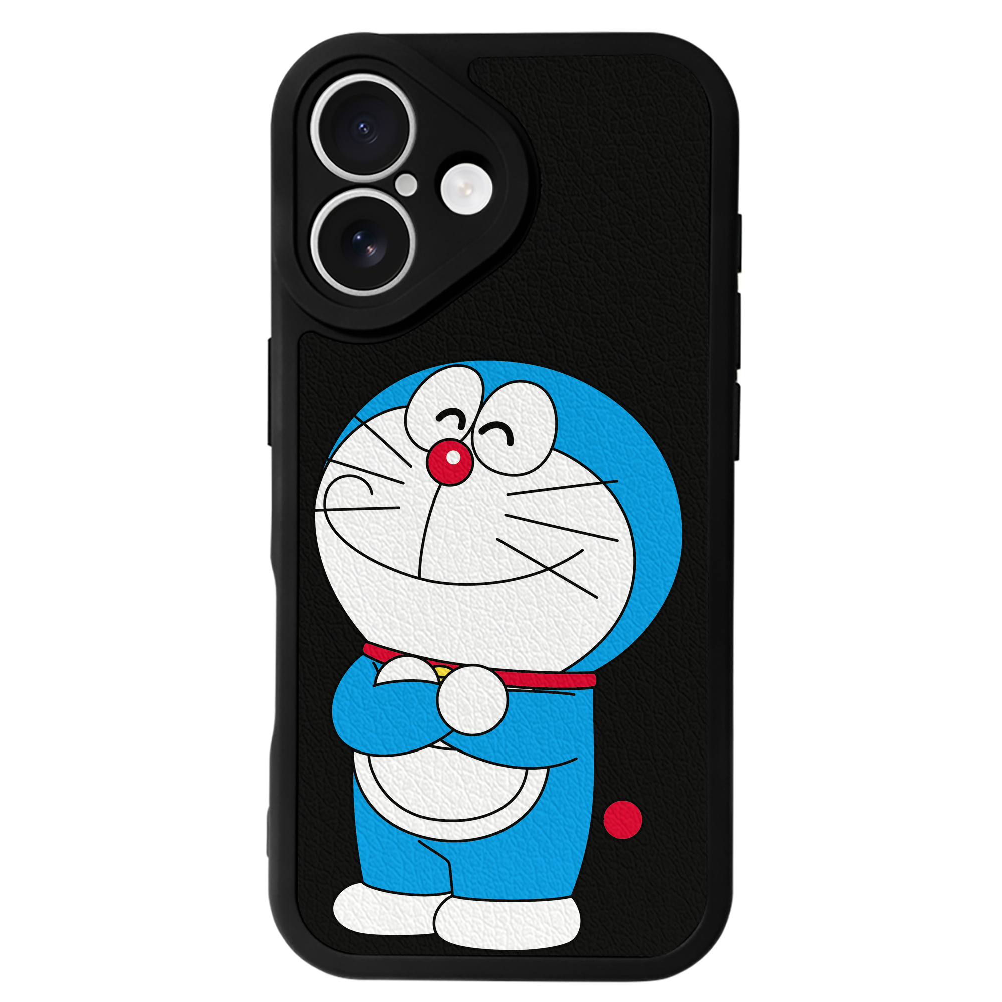 （画像用） ドラえもん Doraemon 【iPhone 16シリーズ対応】シリコンスマホケース（レザー調） 材質：シリコン